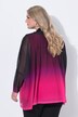 Oversized bluse i mesh, farvegraduering, uigennemsigtig top