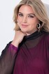 Oversized bluse i mesh, farvegraduering, uigennemsigtig top