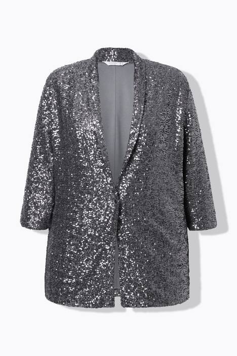 Blazer à paillettes, col châle et coupe Loose Fit