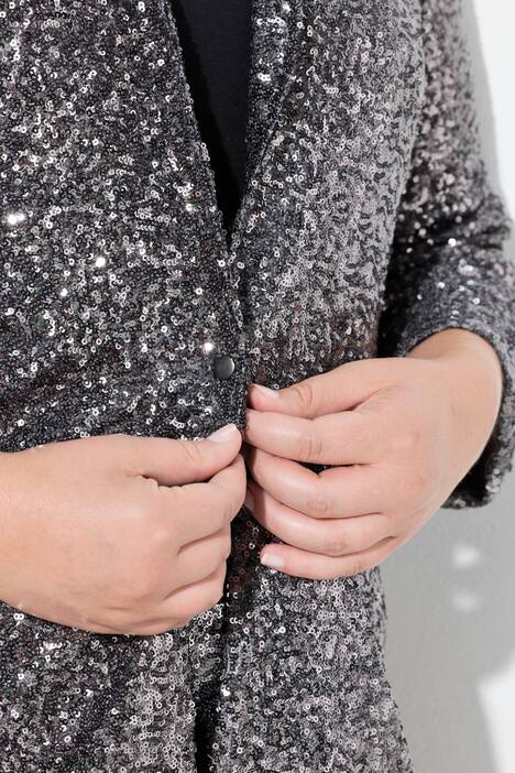 Blazer à paillettes, col châle et coupe Loose Fit