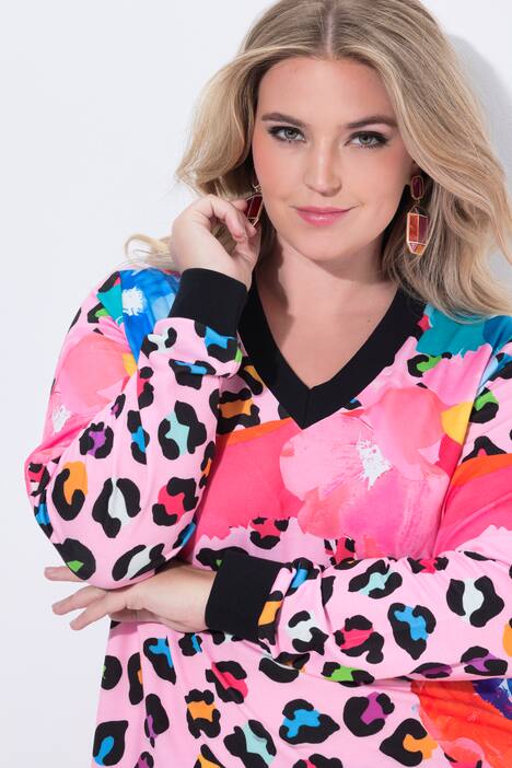 Sweatshirt, Regular Fit, bloemmotief