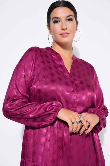 Robe maxi, imprimé rayons scintillants, coupe évasée