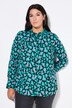 Camicia dal taglio dritto e ampio con colorato design leopardato
