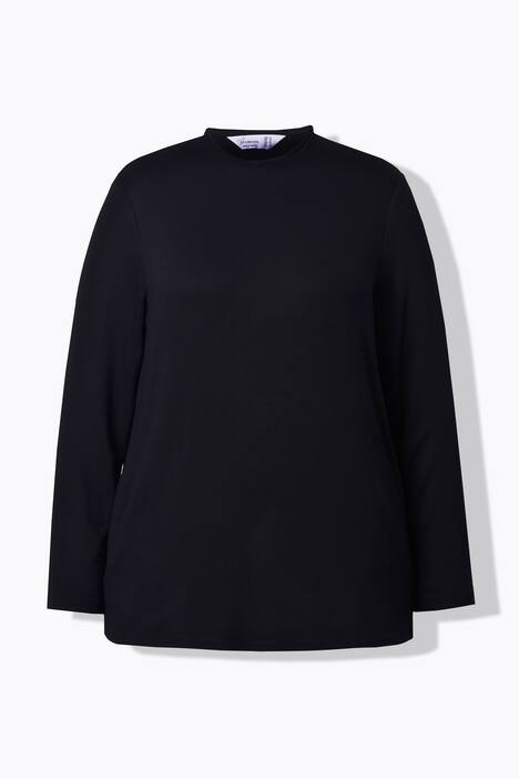 Maglione dal taglio svasato con collo da camicia staccabile