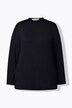 Maglione dal taglio svasato con collo da camicia staccabile