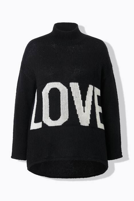 Neule, A-linjainen, LOVE-teksti