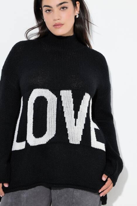 Neule, A-linjainen, LOVE-teksti