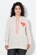 Pull à capuche, petit cœur, coupe Straight Fit