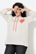 Pull à capuche, petit cœur, coupe Straight Fit
