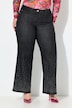 Jeans boot cut modello Nora con zampa d'elefante brillante e cinque tasche