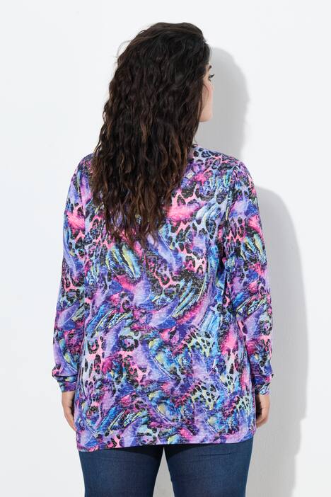 T-shirt dal taglio comodo con fantasia leopardata