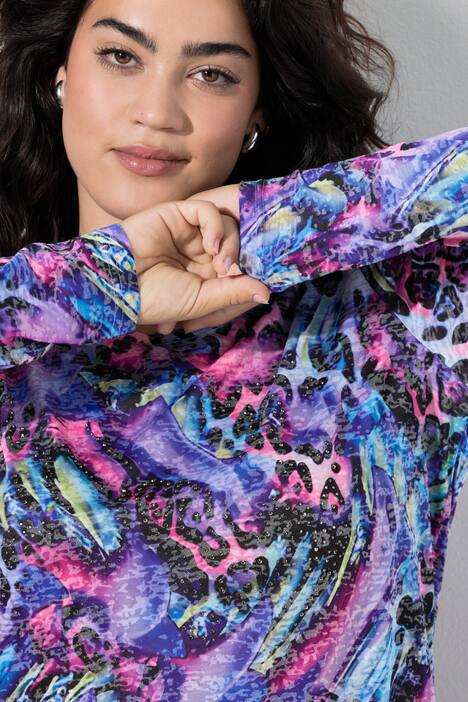 T-shirt dal taglio comodo con fantasia leopardata