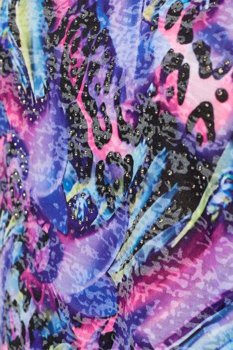 T-shirt dal taglio comodo con fantasia leopardata