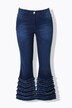 Lea bootcut-jeans, med frynsekantsøm og 5 lommer