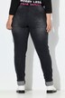 Lea mom-jeans, sidestriber med wording, 5-pocket
