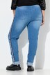 Lea mom-jeans, sidestriber med wording, 5-pocket
