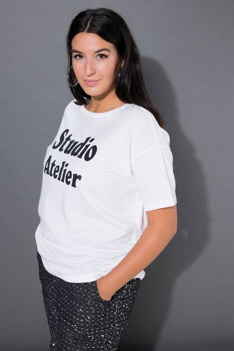 T-skjorte, oversize-modell, glitter-statement