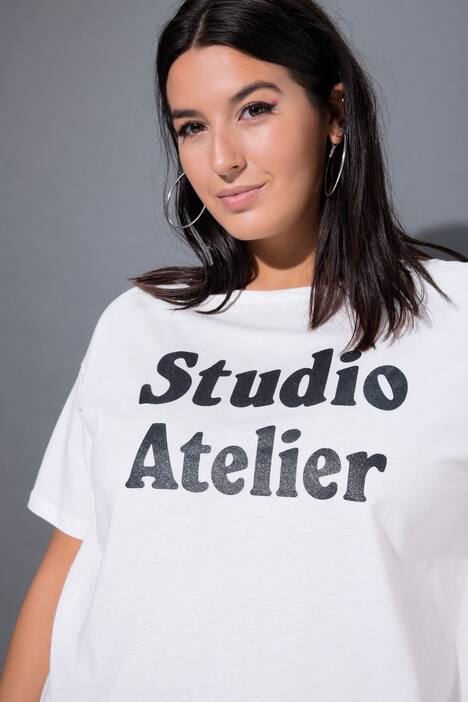 T-skjorte, oversize-modell, glitter-statement