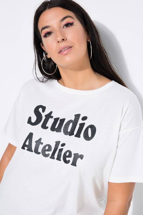 T-skjorte, oversize-modell, glitter-statement