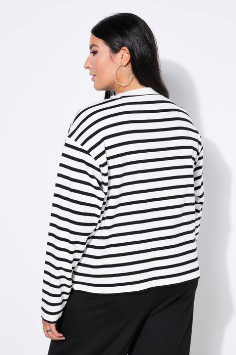 Sweatshirt, ekstra oversized, med striber.