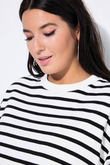 Sweatshirt, ekstra oversized, med striber.
