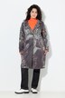 Blazer dal taglio lungo e comodo con stampa effetto patchwork