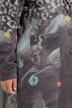 Blazer dal taglio lungo e comodo con stampa effetto patchwork