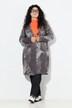 Blazer dal taglio lungo e comodo con stampa effetto patchwork