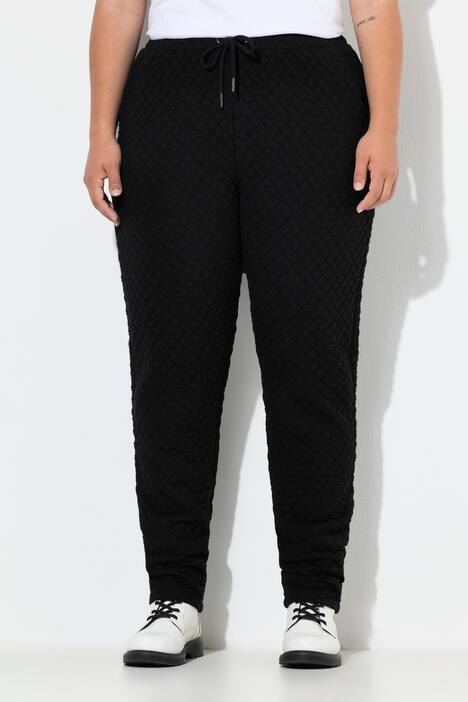 Joggingbroek, Loose Fit, geruit stikpatroon
