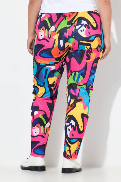 Joggingbroek, Loose Fit, sweatstof, all-over print