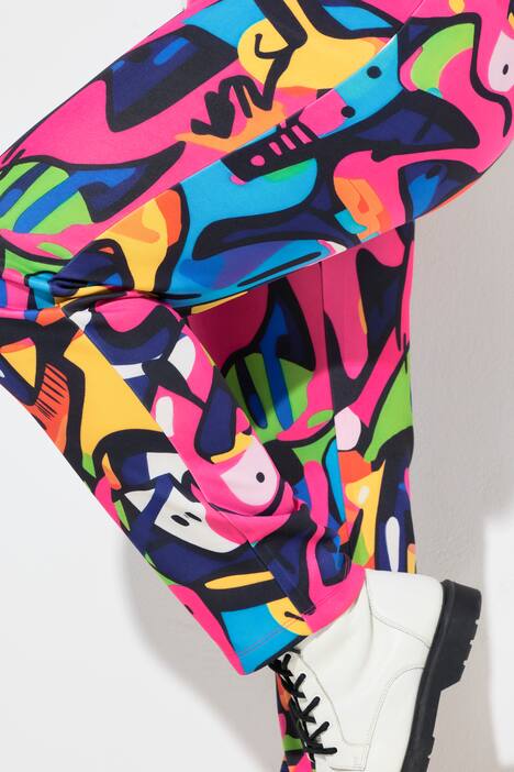 Joggingbroek, Loose Fit, sweatstof, all-over print
