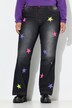 Nora jeans, vide ben, stjerne, 5-pocket