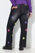 Nora jeans, vide ben, stjerne, 5-pocket