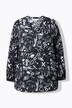 Blouse manches longues, imprimé all-over et coupe évasée