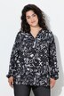 Blouse manches longues, imprimé all-over et coupe évasée