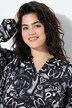 Blouse manches longues, imprimé all-over et coupe évasée