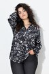 Blouse manches longues, imprimé all-over et coupe évasée