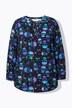 Bluse, A-linje, hodeskaller, lange ermer