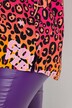 Bluse i A-snit, leopard- og farveforløb, tunikaudskæring