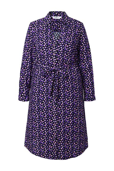 Košilové šaty, midi délka, putníky, dlouhé rukávy