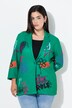 Blazer en tissu scuba, motif à fleurs, coupe Basic Fit