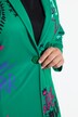 Blazer en tissu scuba, motif à fleurs, coupe Basic Fit