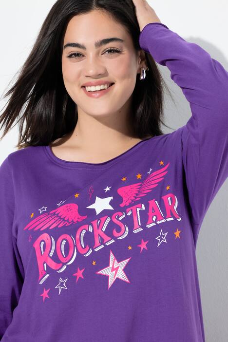T-skjorte, A-linje, rockstar, langermet