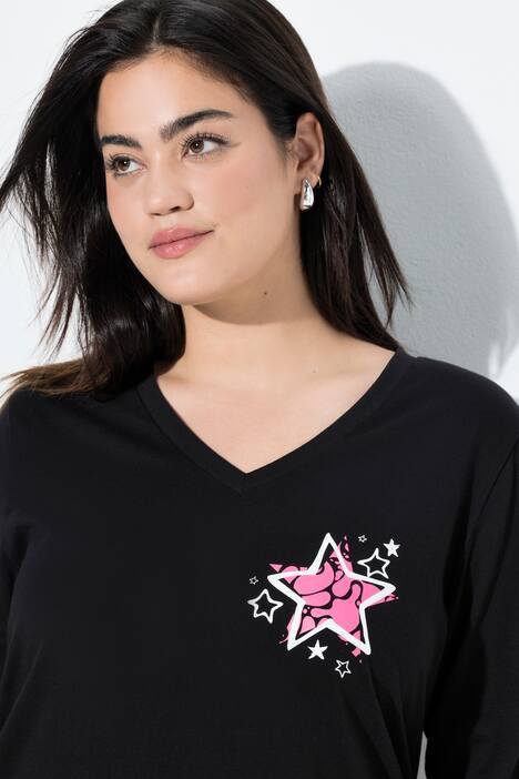 T-shirt coupe confortable, grande inscription dans le dos