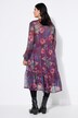 Vestido maxi, forma en A, chifón, estampado Paisley, brillo