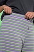 Pantalon en jersey à rayures, coupe Wide Legs, taille élastique
