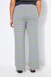 Pantalon en jersey à rayures, coupe Wide Legs, taille élastique