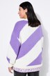 Pull oversize, larges rayures en biais
