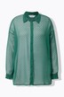 Bluse, oversized, chiffon med struktur, langermet