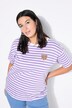 T-shirt en jersey rayé, cœur et coupe oversize